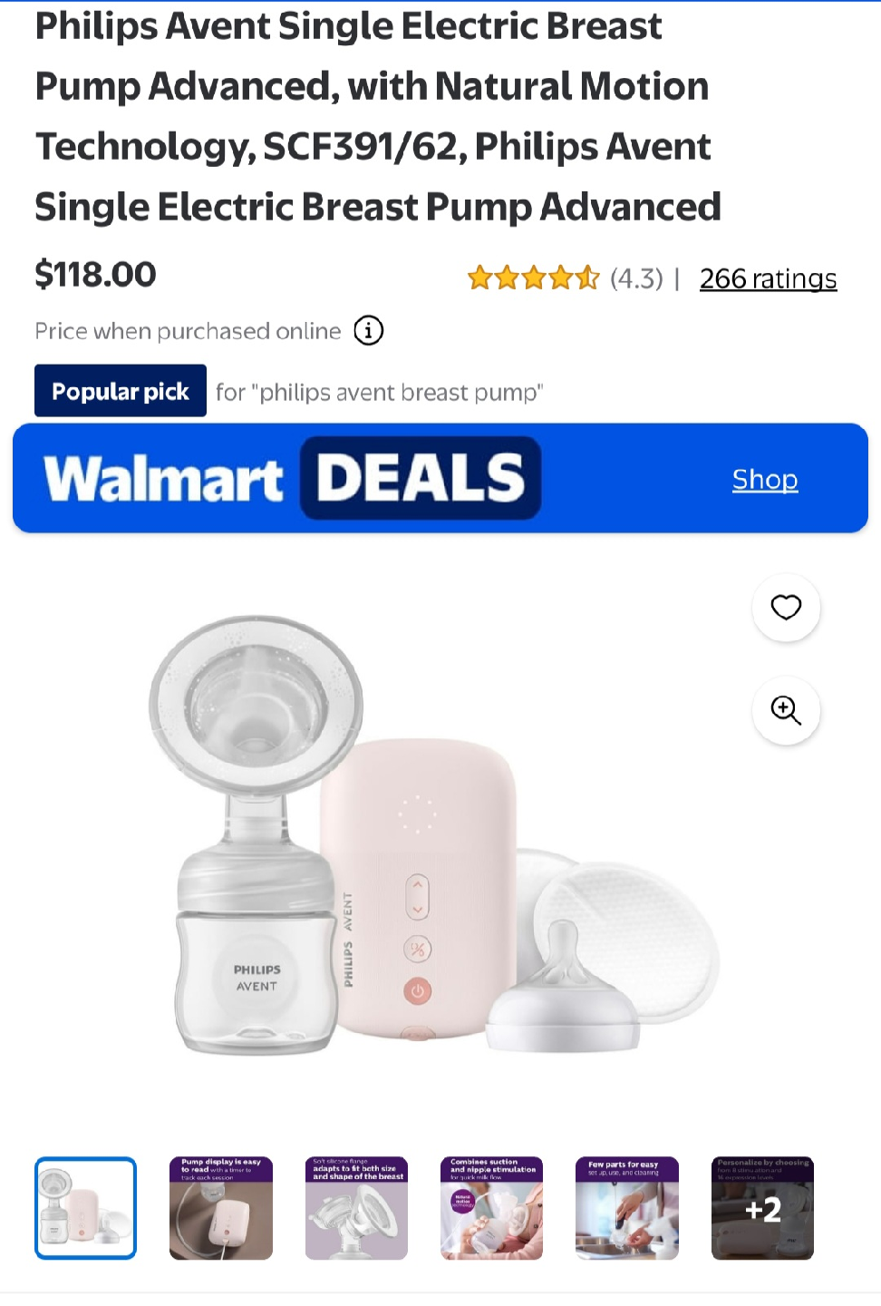 Philips Avent Single Electric Breast Pump Advanced - photo 3