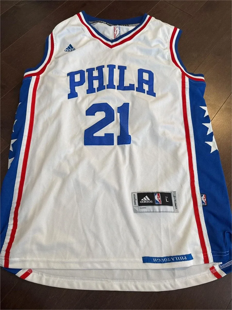 Adidas Philadelphia 76ers Joel Embiid Jersey - L thumbnail