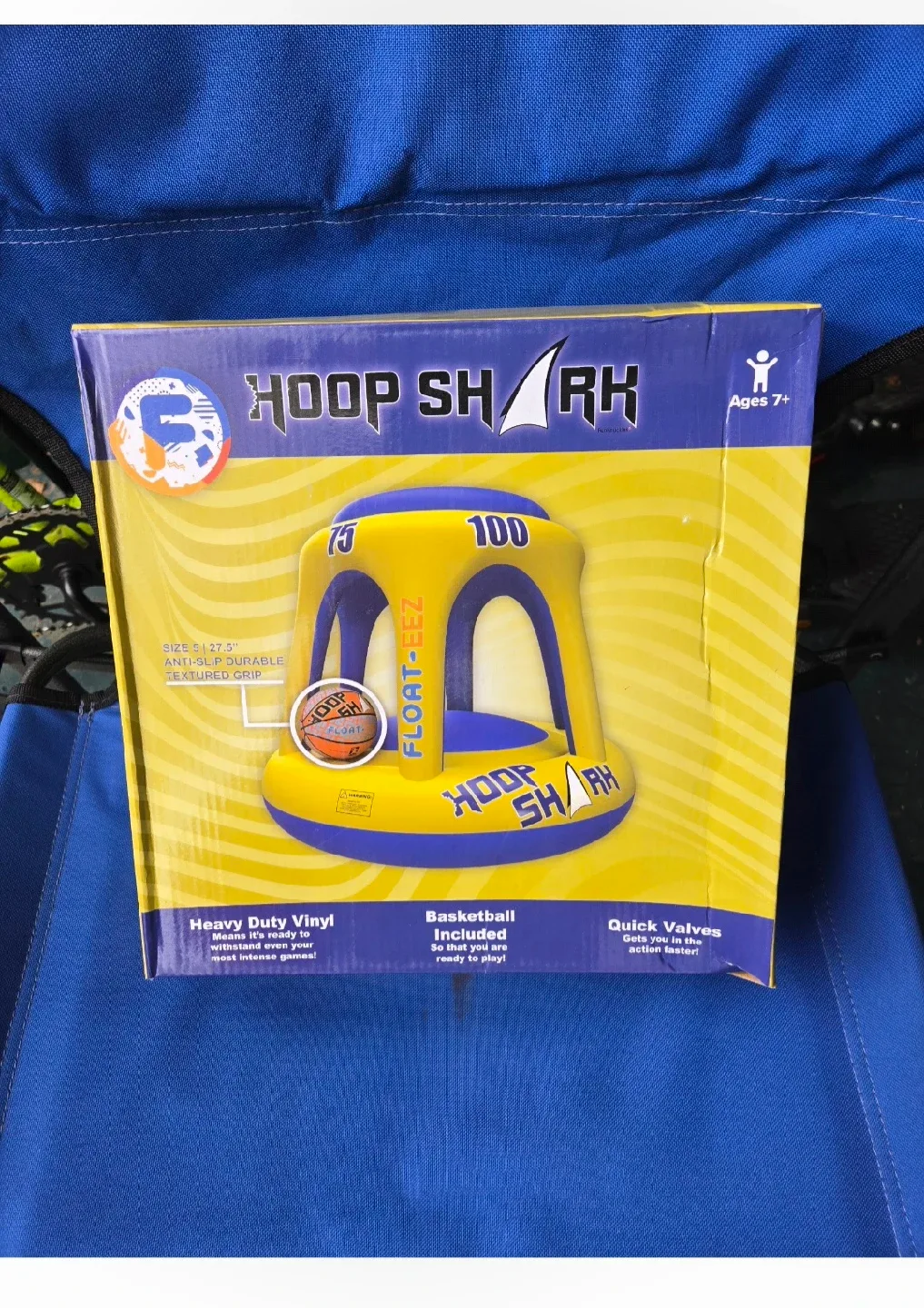 New Hoop Shark Swimming Pool Basketball Hoop Set image indicator(2)