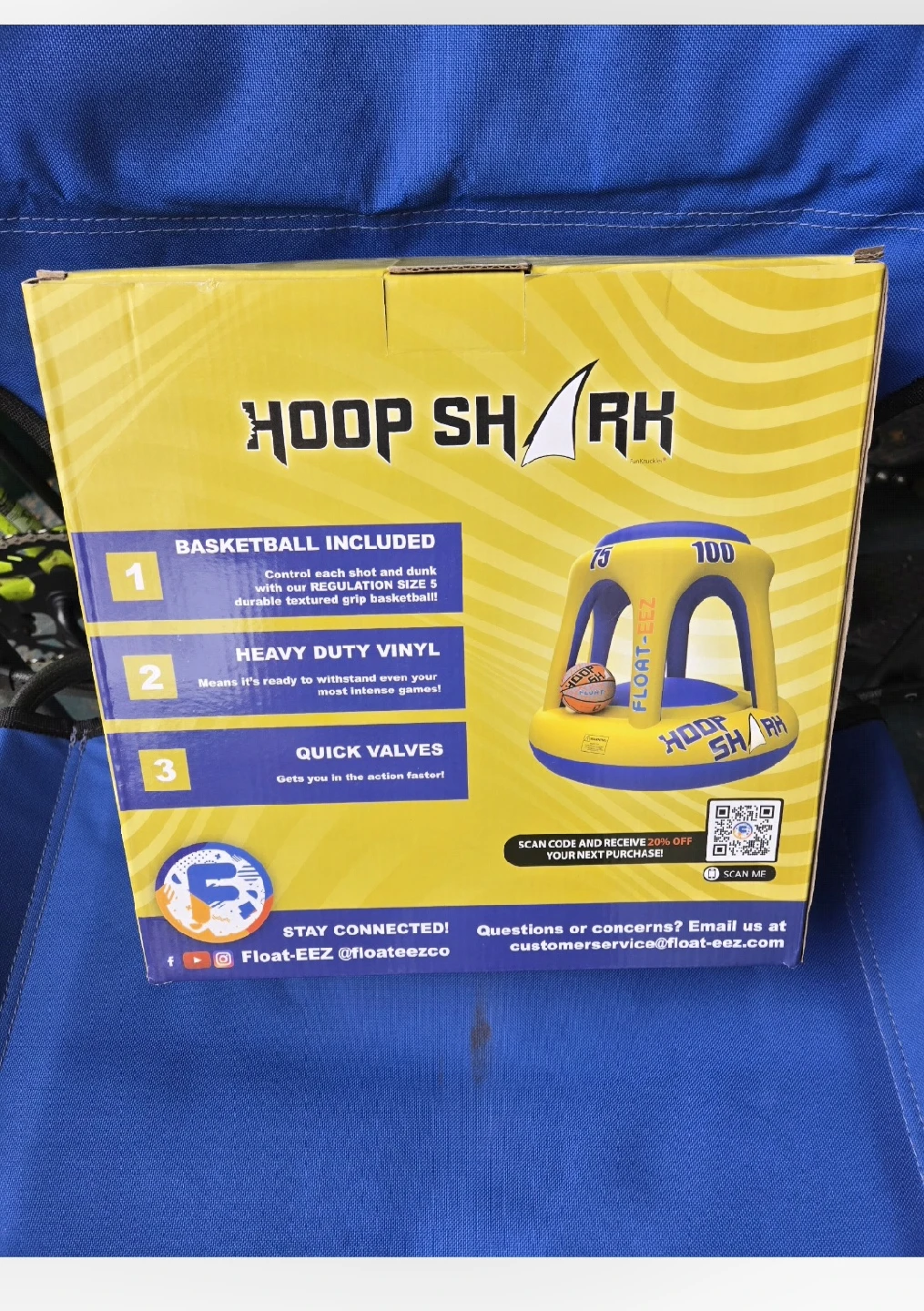 New Hoop Shark Swimming Pool Basketball Hoop Set - photo 3