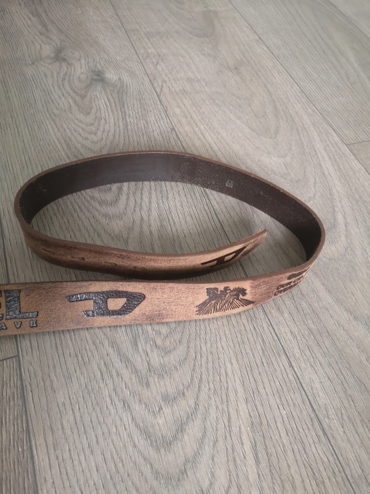 Diesel Leather Belt with Metal Buckle - photo 5