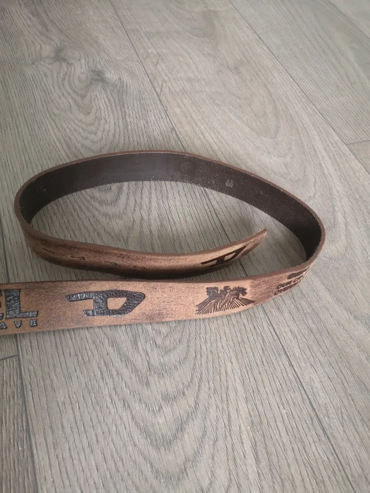 Diesel Leather Belt with Metal Buckle image indicator(5)