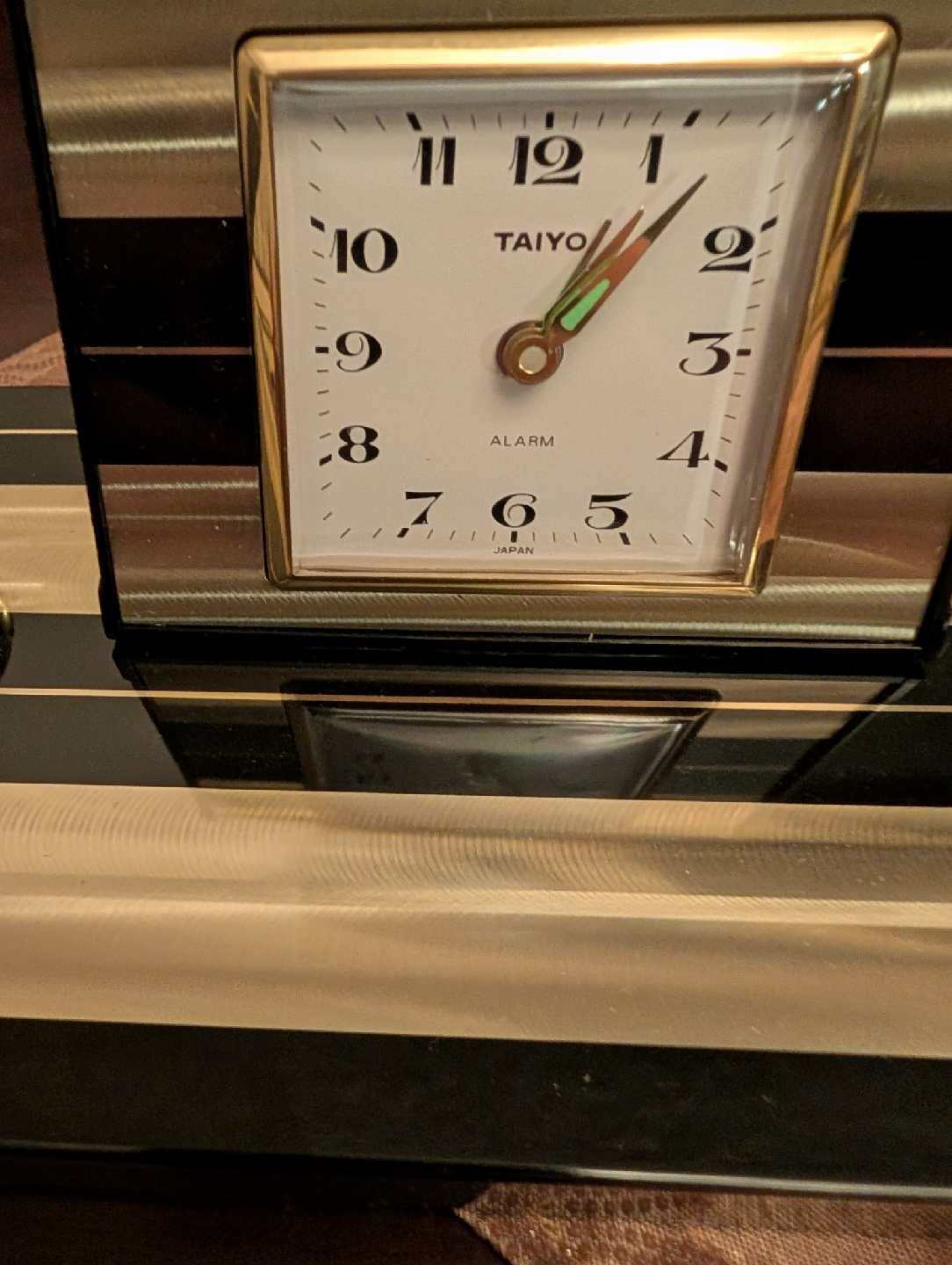 Vintage drum desk and retro Taiyo Desk Clock & Calendar - photo 4