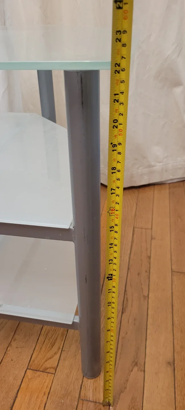 Glass TV Stand - 39 x 23 x 22 inches image indicator(4)