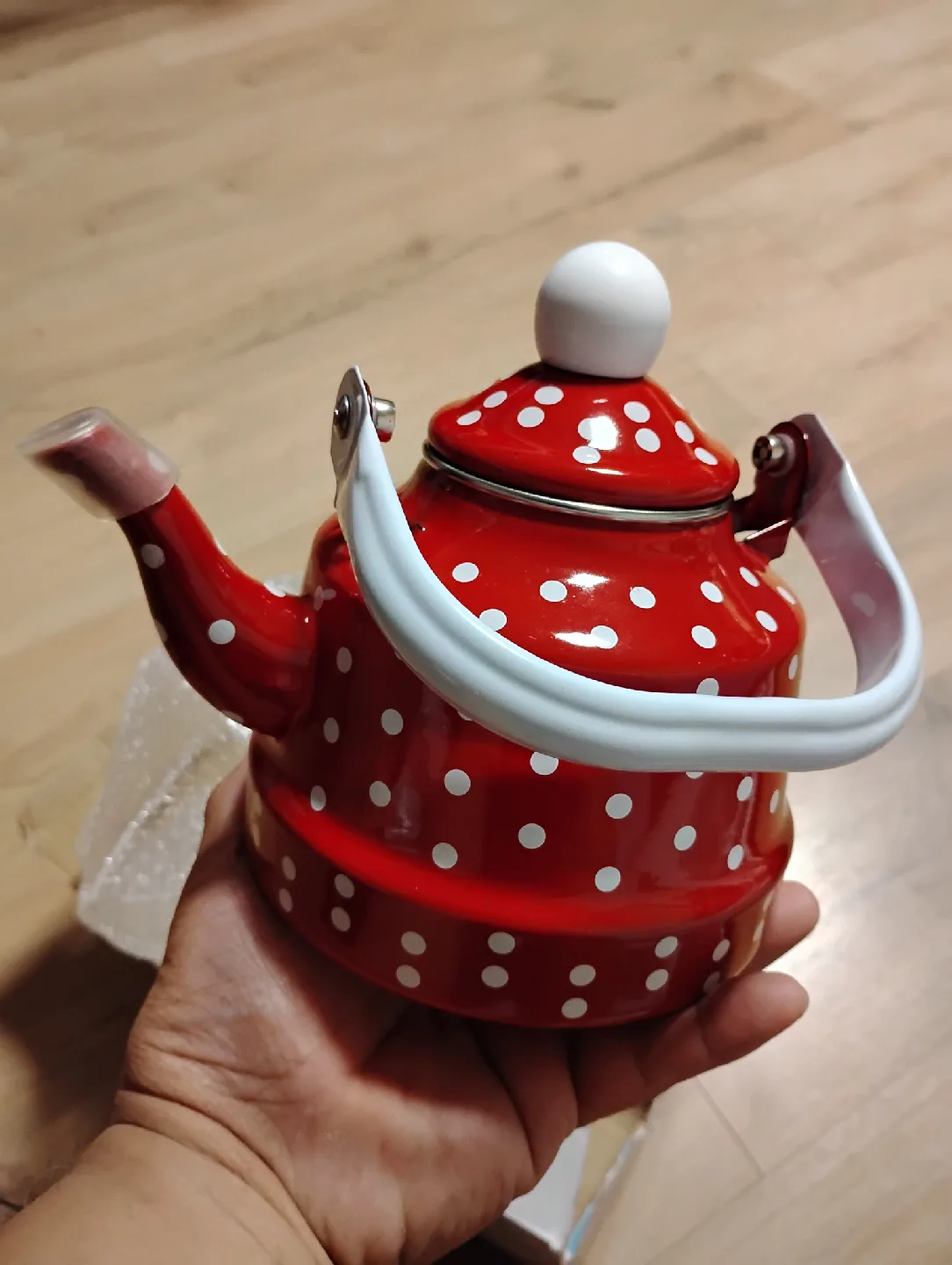 New LONGFEI Enamel Coated Kettle - 1.1L image indicator(4)