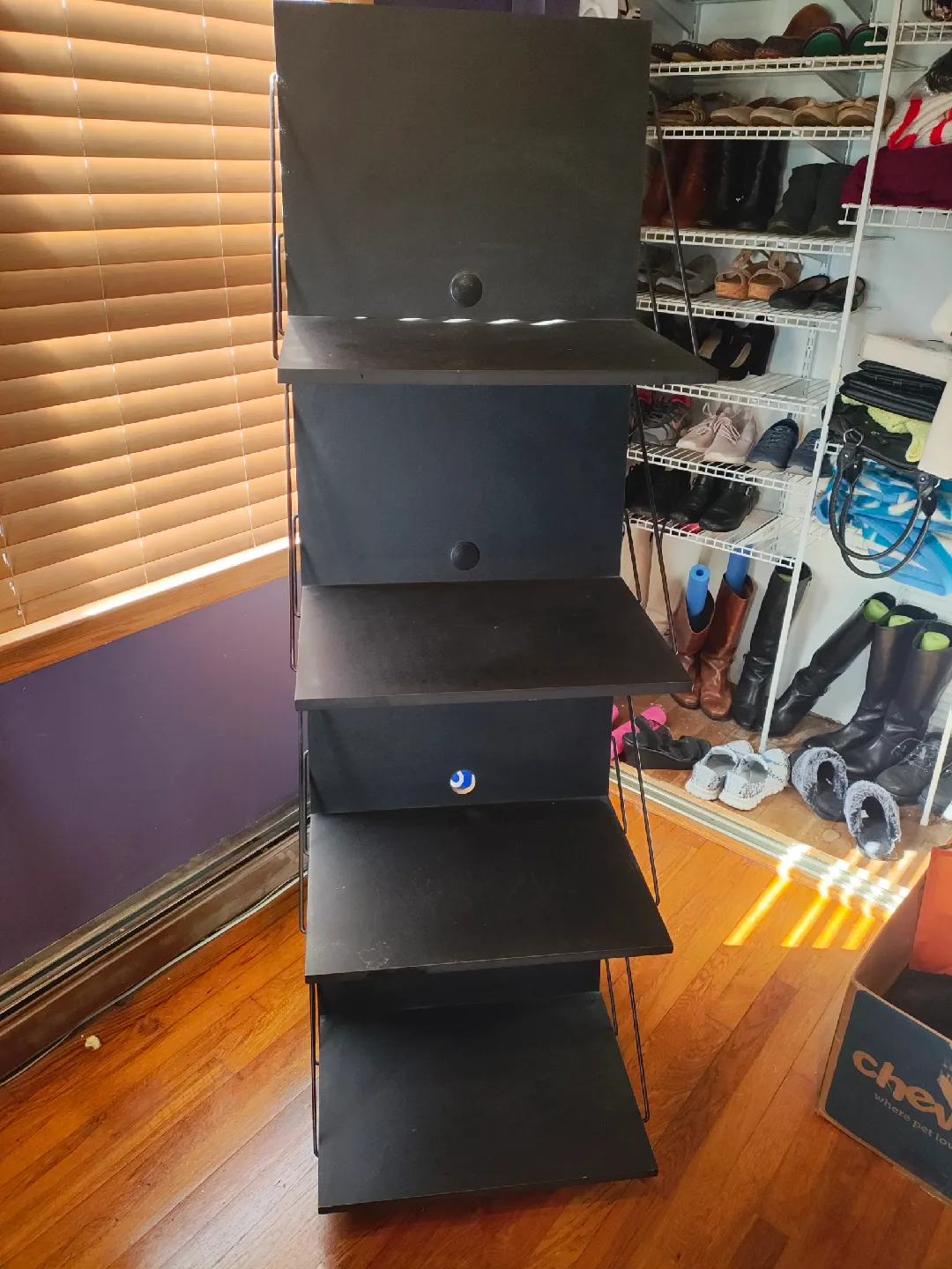 Black 4-Tier Shelf Ikea Logg Vintage 1990's image indicator(8)