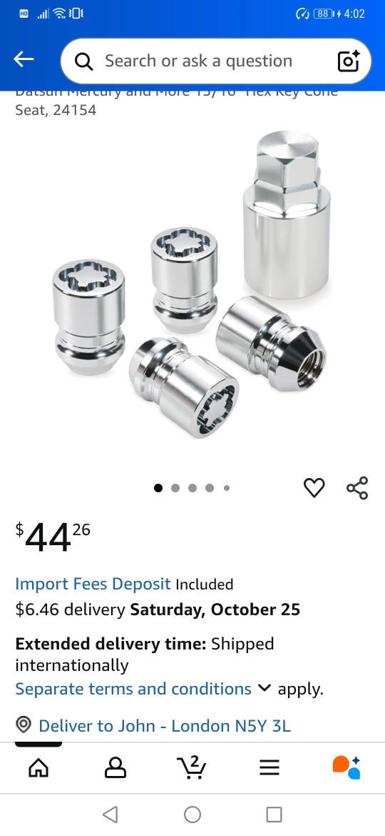 Nissan Wheel Lock Set