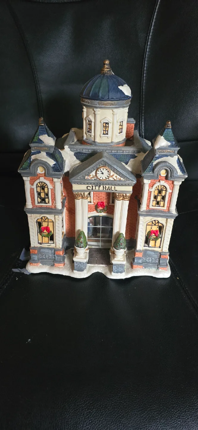 Ceramic Christmas Village Buildings image indicator(6)