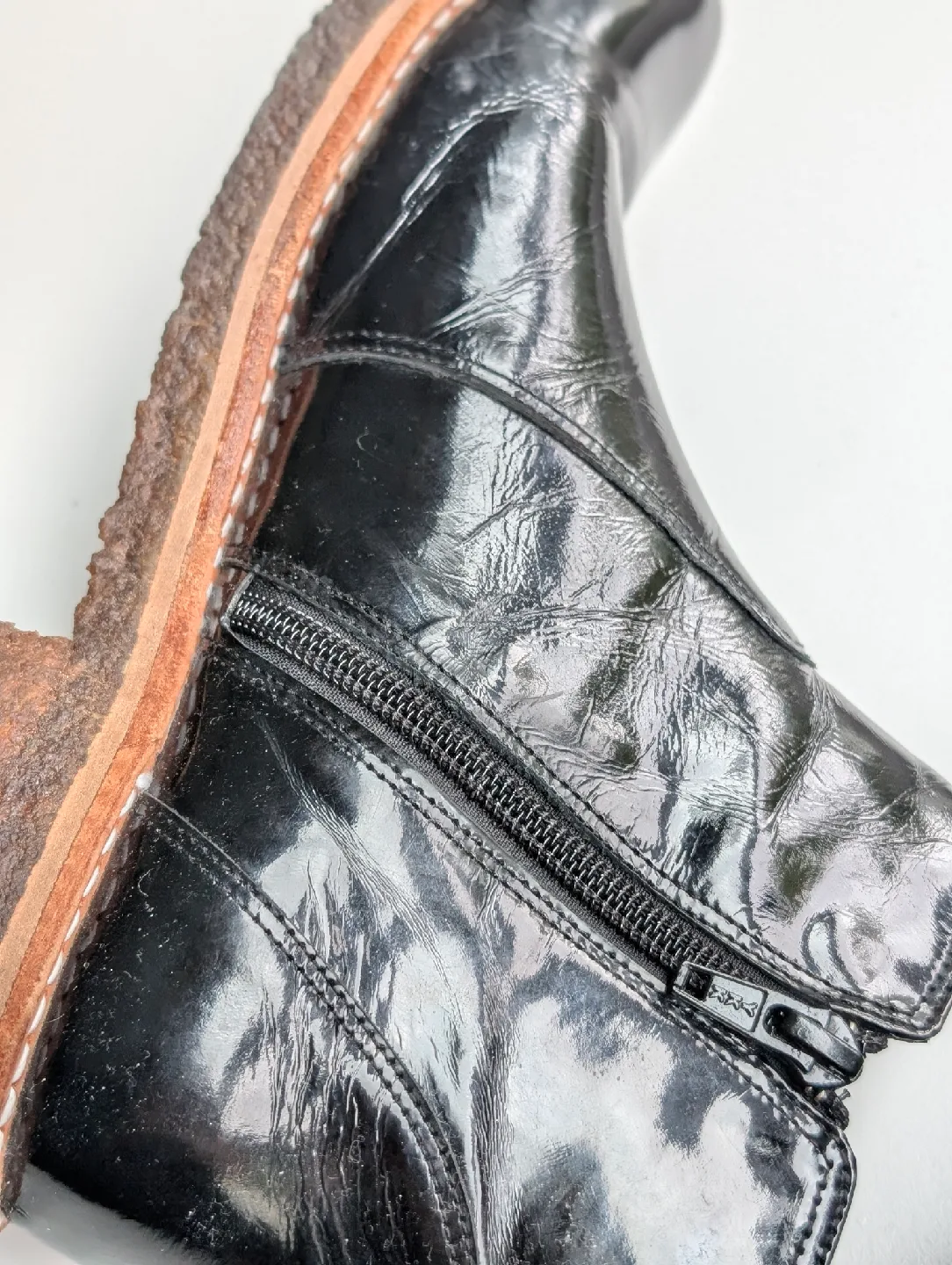 Black Patten Leather Ankle Boots from Argentina image indicator(4)