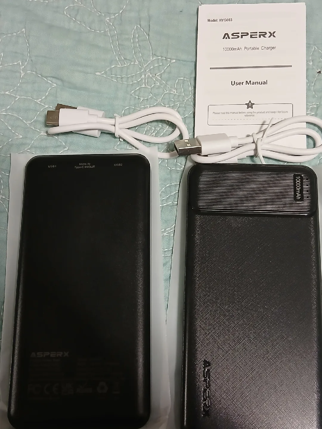 New10000mAh USB C Output Portable Charger Power Bank image indicator(3)