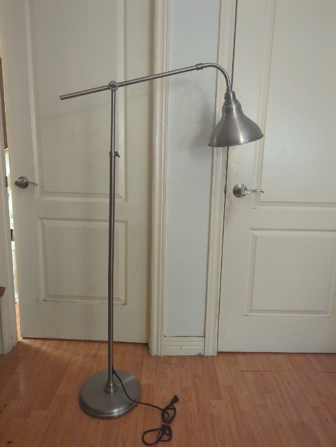 Silver Adjustable Floor Lamp