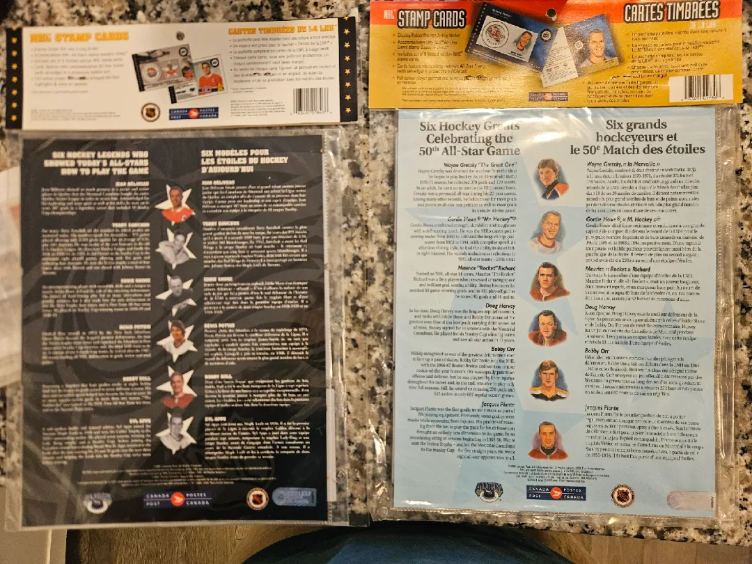 NHL Stamp Cards - Hockey Greats image indicator(2)