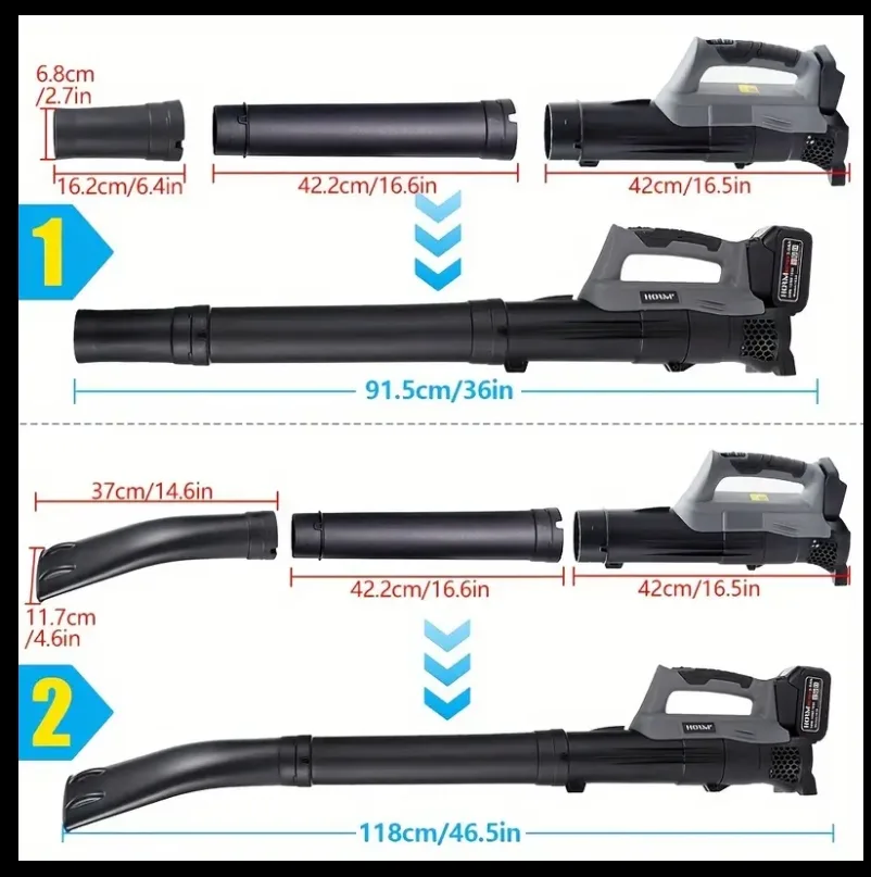 Cordless Leaf Blower for Makita 18V Battery image indicator(3)
