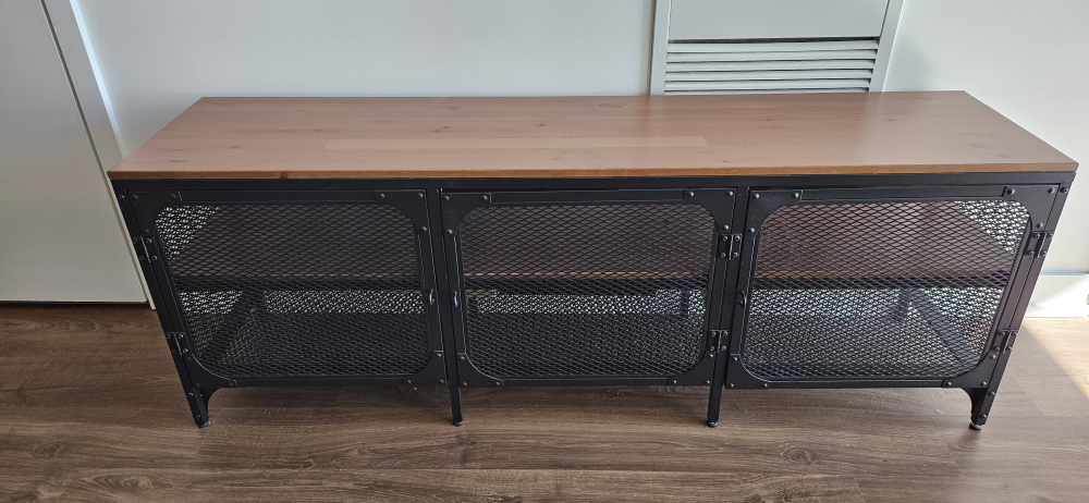 IKEA Fjallbo TV Bench - Black/Wood
