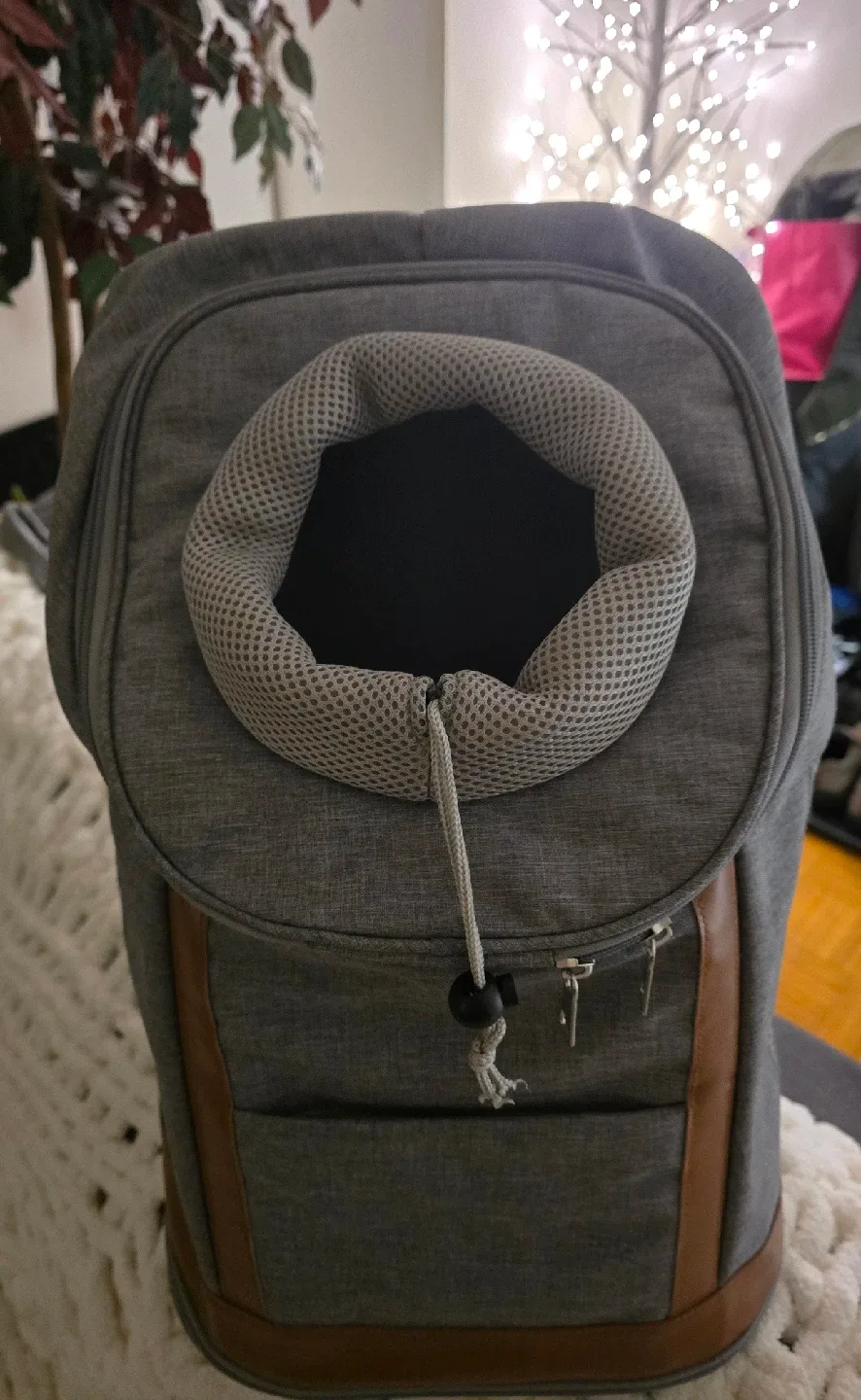 Bailey & Bella Day Tripper Grey Backpack Carrier image indicator(2)