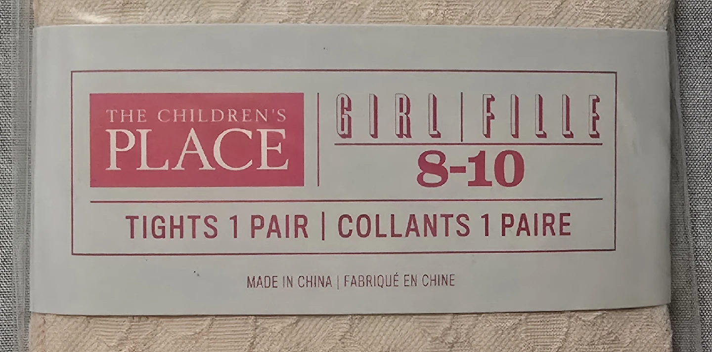 NEW! The Children's Place Pink Lace Designed Tights! - Size 8-10 - photo 3