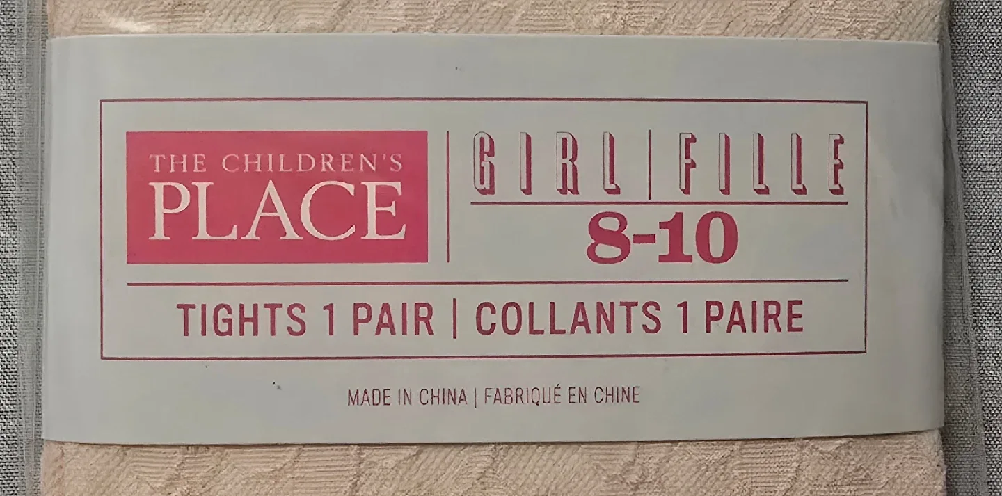 NEW! The Children's Place Pink Lace Designed Tights! - Size 8-10 image indicator(3)