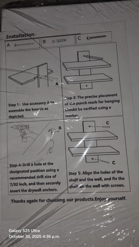 New White Floating Wall Shelves 2 tier -2 set. image indicator(2)