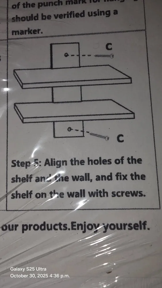 New White Floating Wall Shelves 2 tier -2 set. image indicator(4)