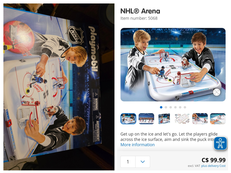 Playmobil NHL Hockey Arena - 76 pc - photo 2