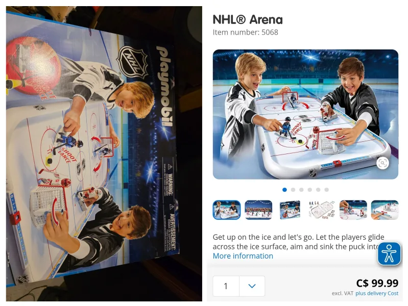 Playmobil NHL Hockey Arena - 76 pc image indicator(2)