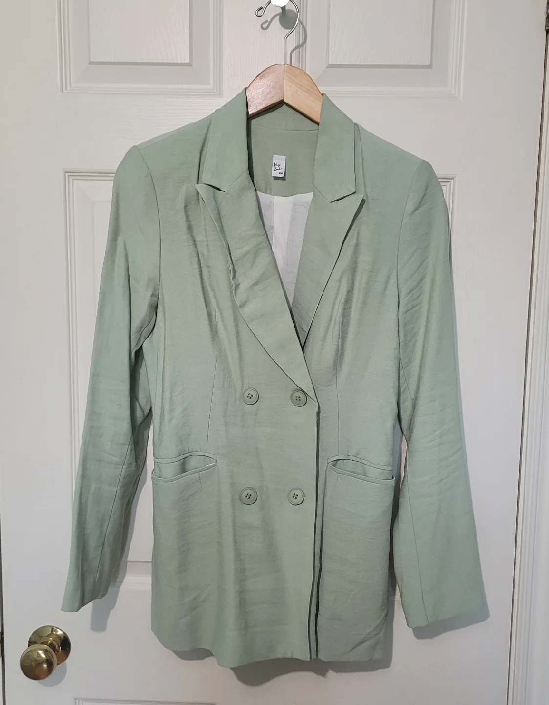 Hey Babe from M Light Green Blazer - Size S/M image indicator(2)