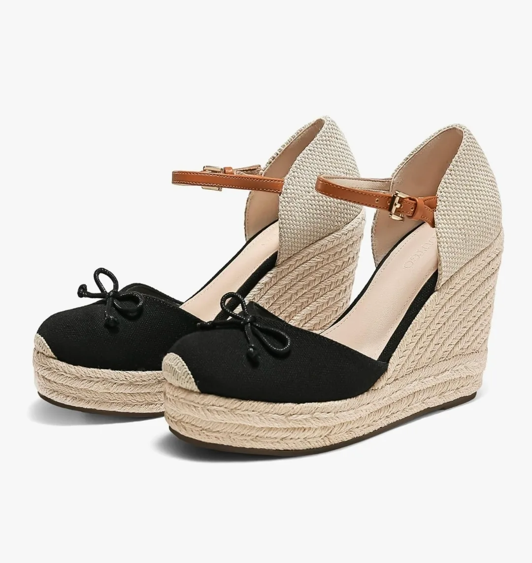 Andre Assous Women's Wedge Espadrille Size 10 thumbnail