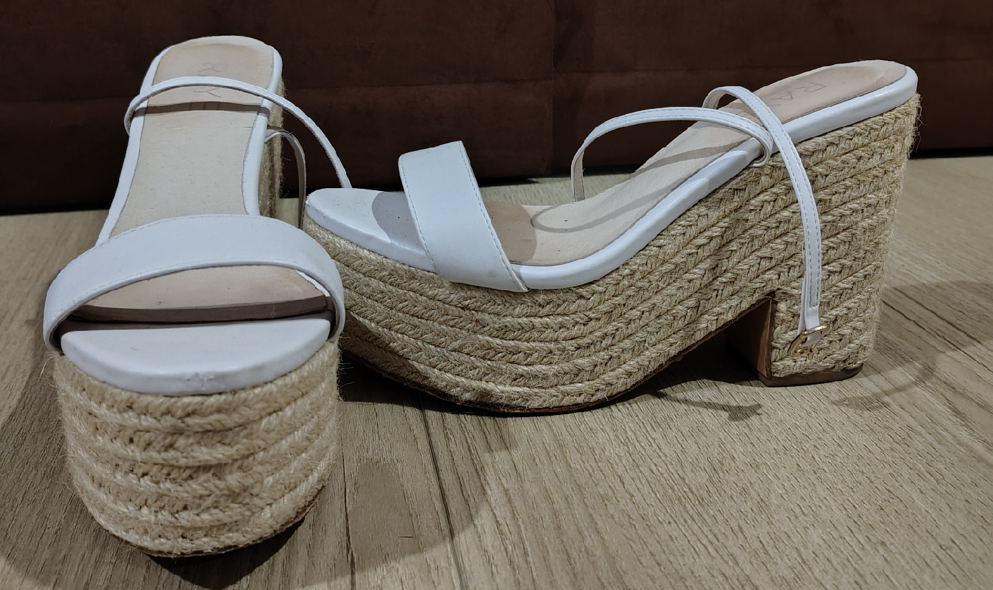 White Espadrille Platform Sandals - photo 2