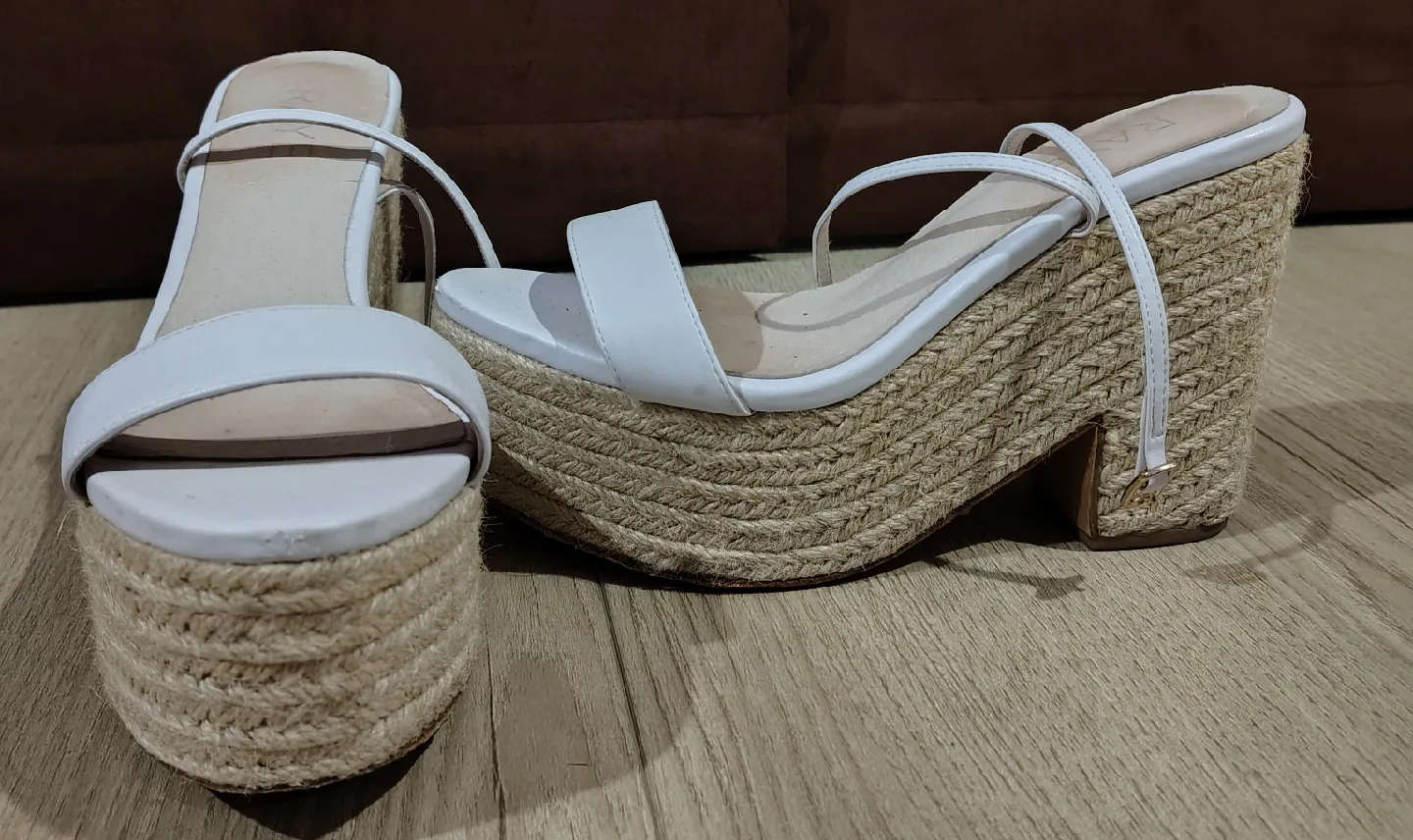 White Espadrille Platform Sandals image indicator(2)