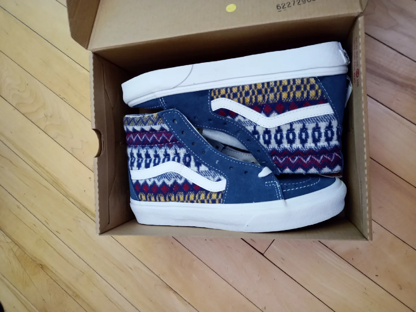 Vans Sk8-Hi Aztec Blue Shoes - Size 6