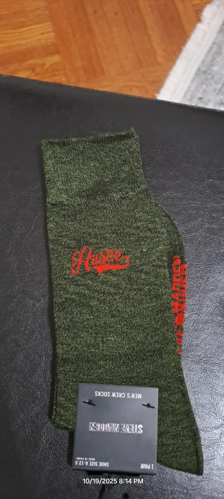 Steve Madden Men's Crew Socks Size 6-12.5 thumbnail
