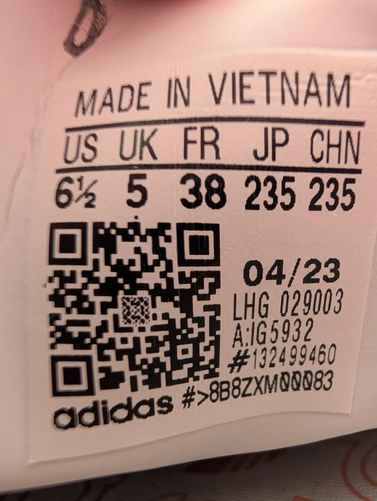 Adidas Samba White/Salmon - Size 6.5 image indicator(4)