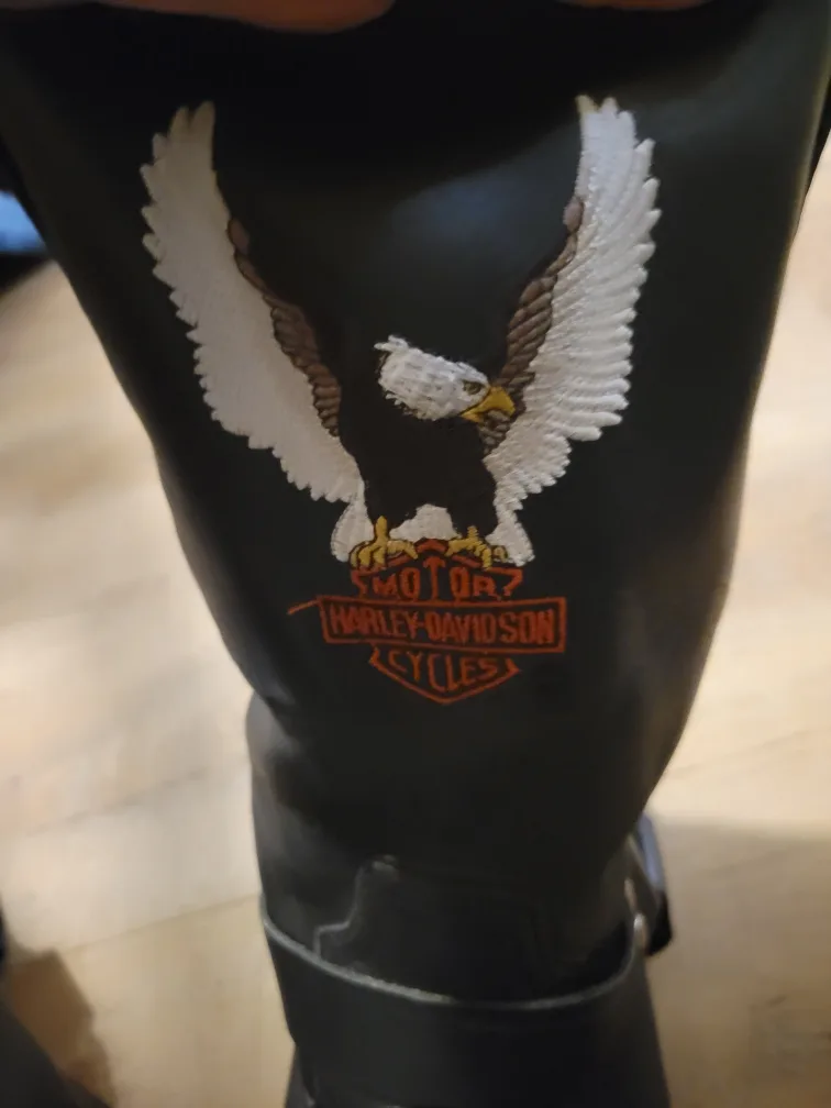 Harley Davidson Black Leather Motorcycle Boots image indicator(3)