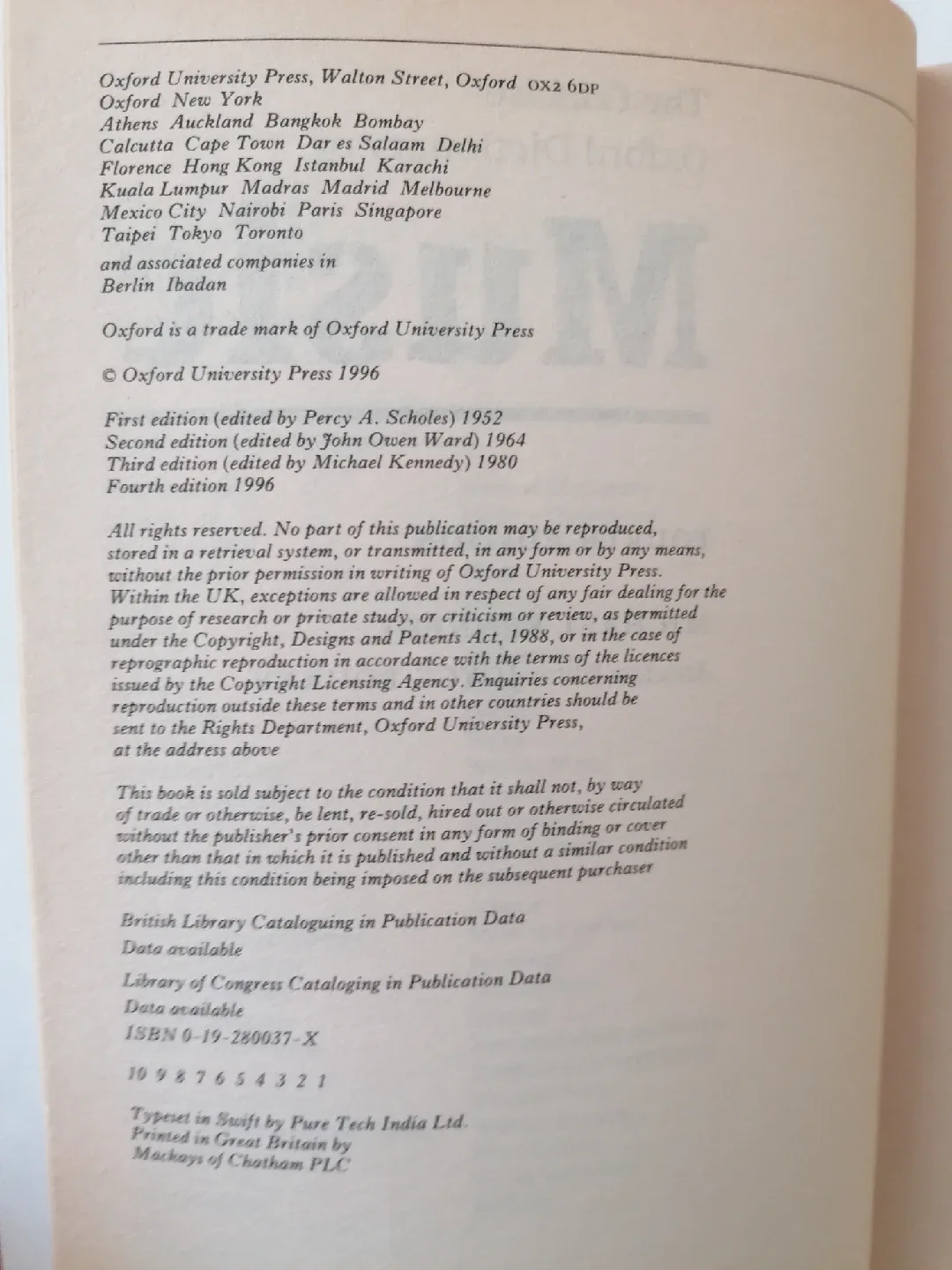 Oxford Concise Dictionary of Music by Michael Kennedy image indicator(4)