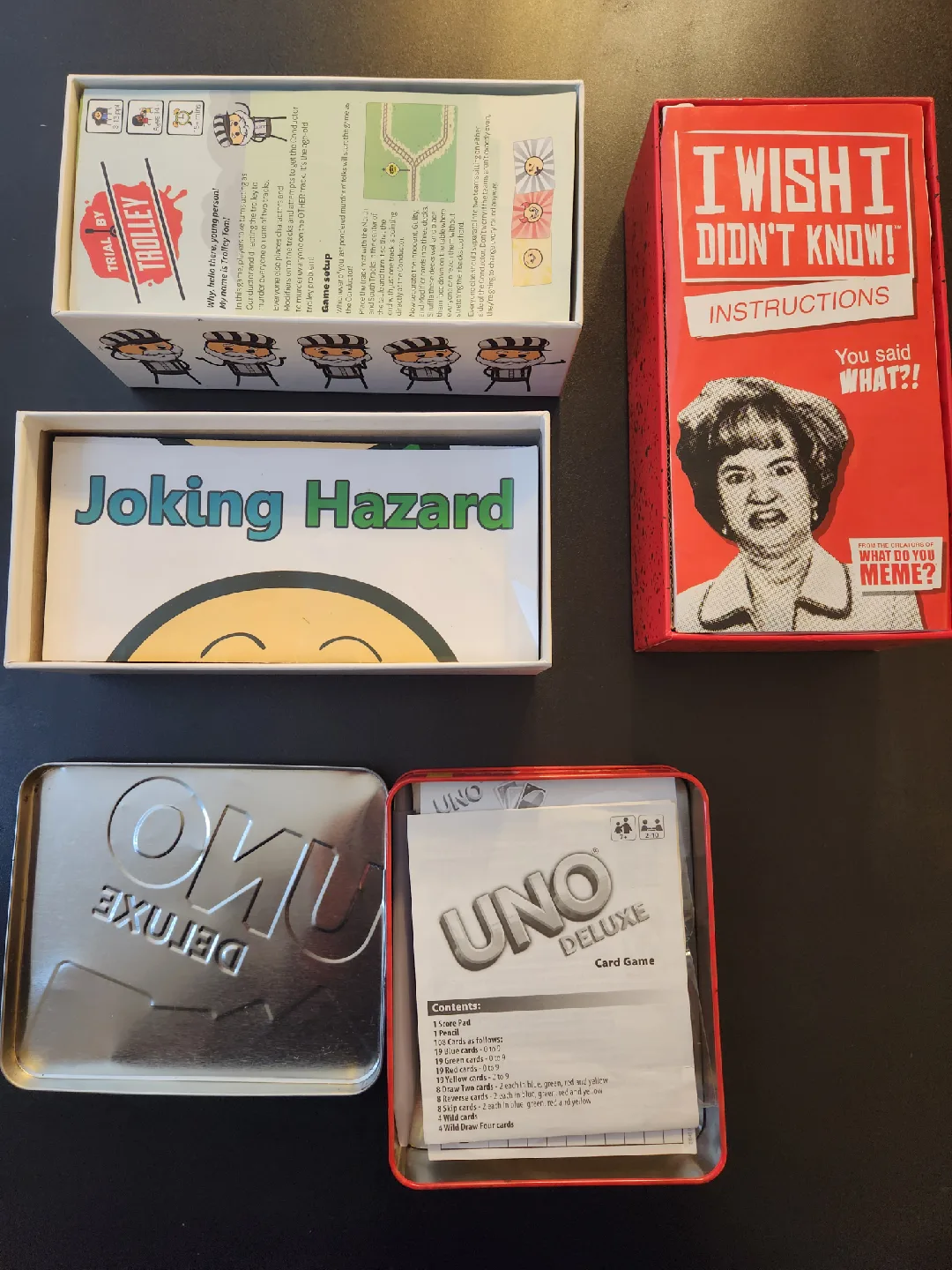 Card Games Bundle: Trial by Trolley, Joking Hazard, UNO+ image indicator(2)