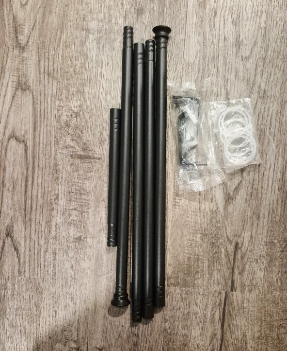 Black Curtain Rod  23"-66", 5/8" Diameter image indicator(3)