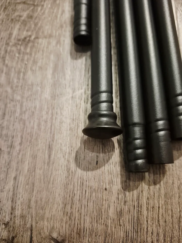 Black Curtain Rod  23"-66", 5/8" Diameter image indicator(4)