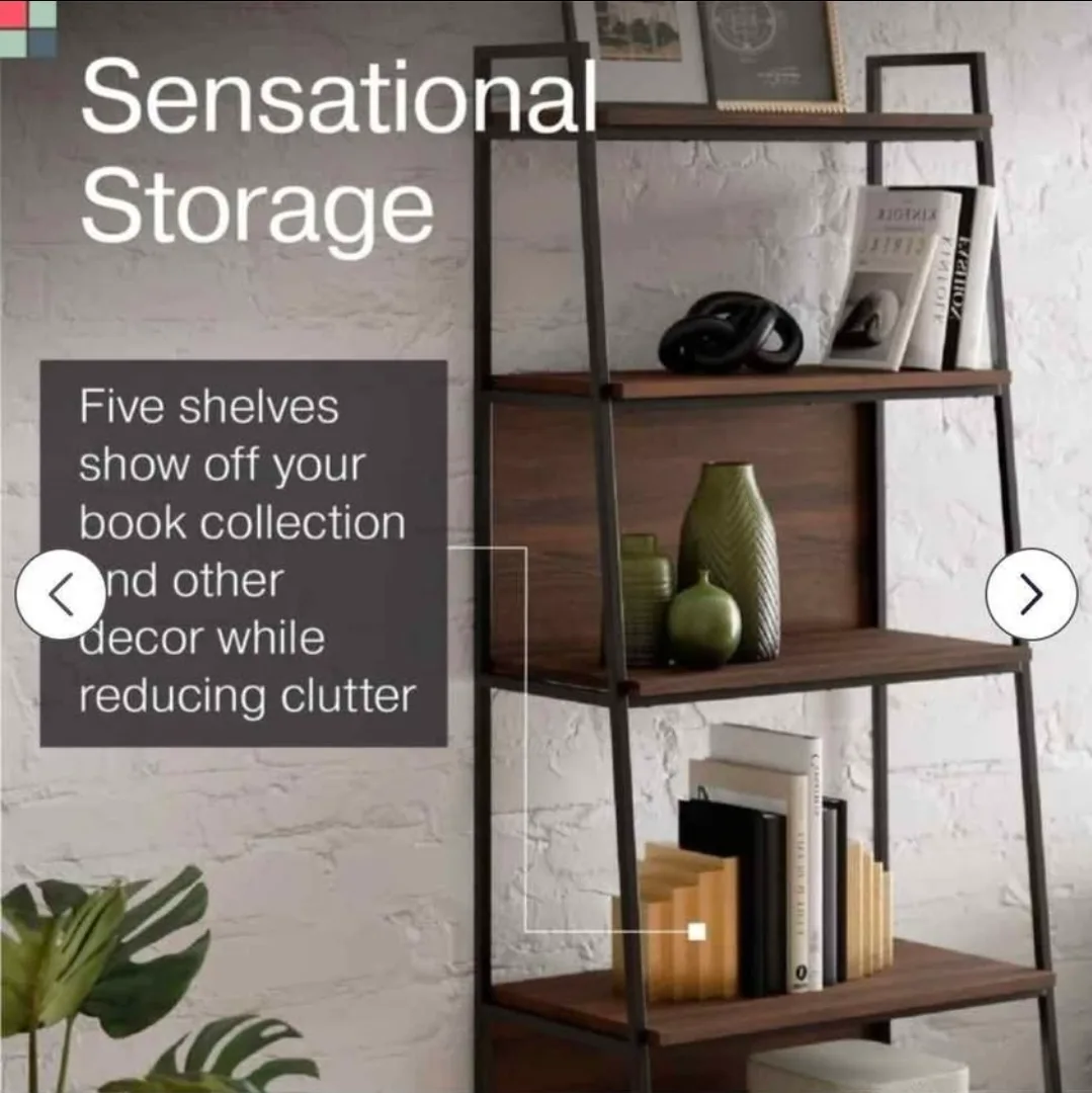 Stead Ladder Bookshelf with 5 shelves image indicator(3)