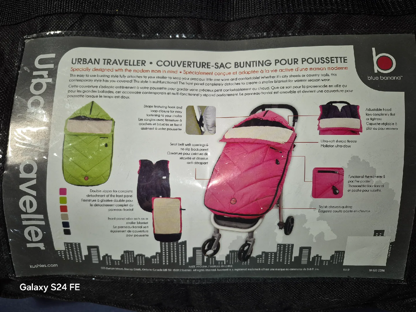 Urban traveller, warm bunting bag for stroller and car seat