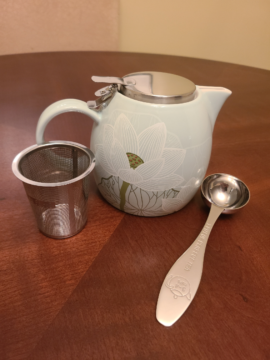 Tea Forte Lotus Teapot with Infuser - 24 oz