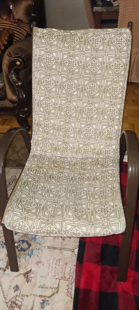 Vintage Brown Metal Frame Patio Chair $20 image indicator(2)