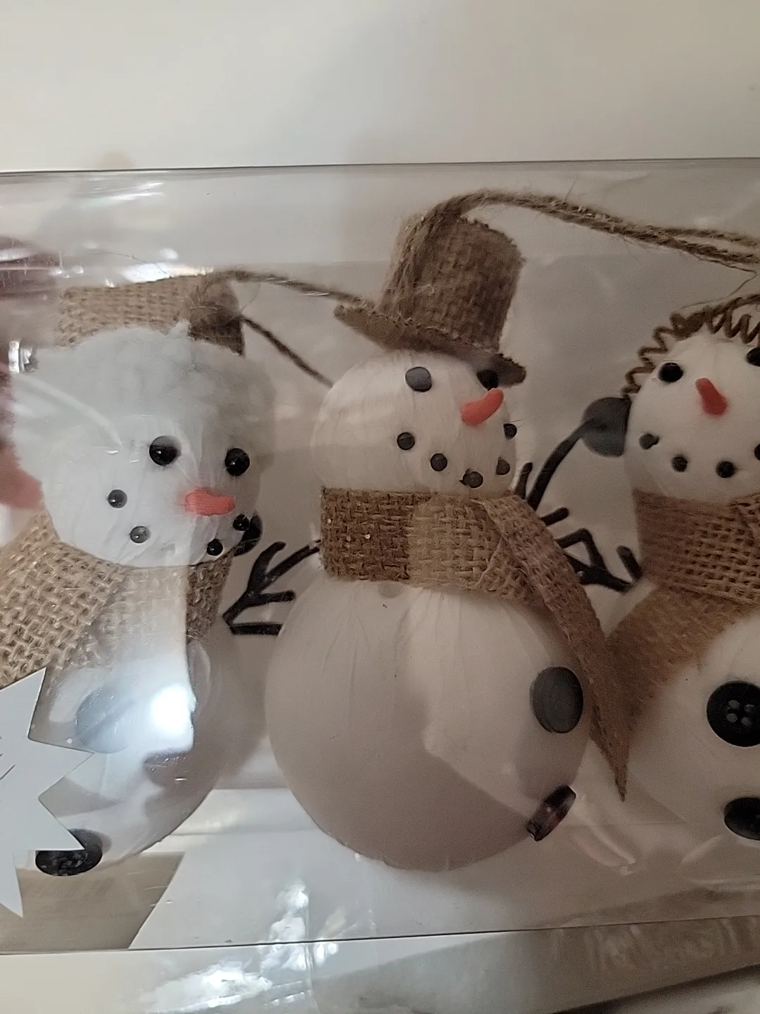 Hobby Lobby Evergreen Cottage Snowman Ornaments - New image indicator(3)