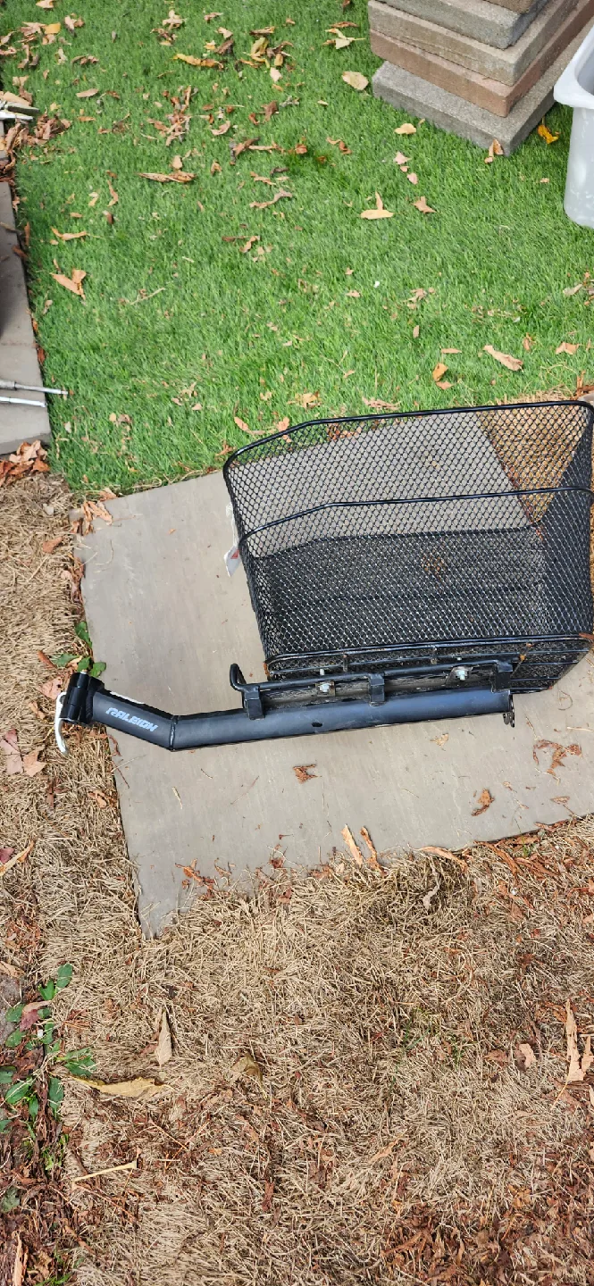 Raleigh Bike Basket with Rack - Black. price firm image indicator(5)