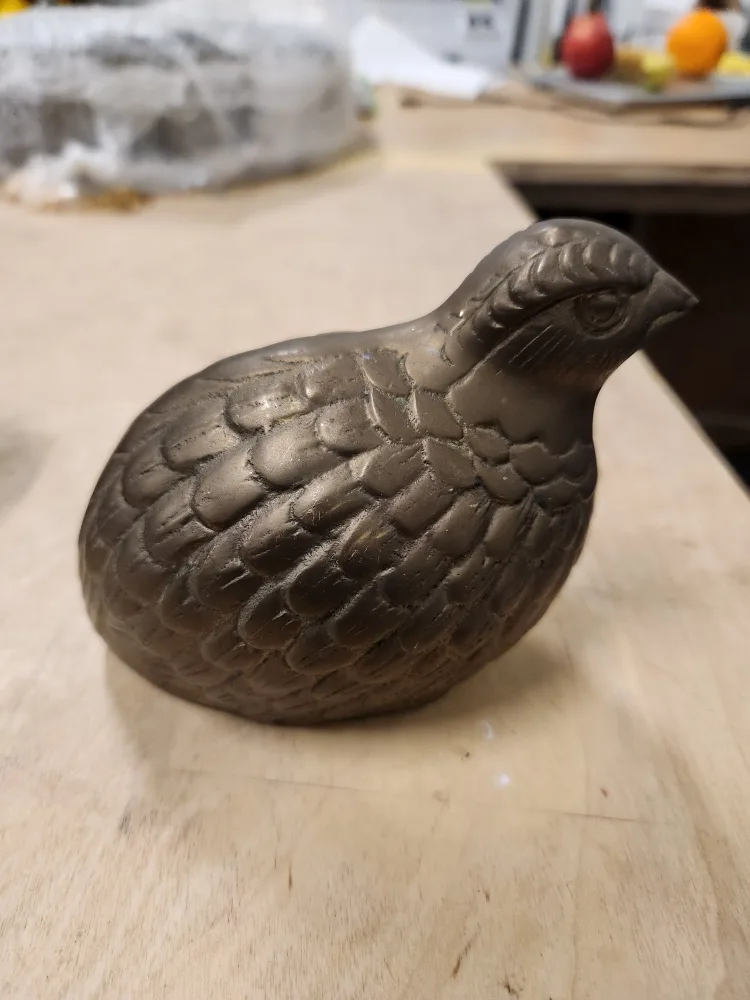 Vintage Brass Quail Figurine image indicator(5)