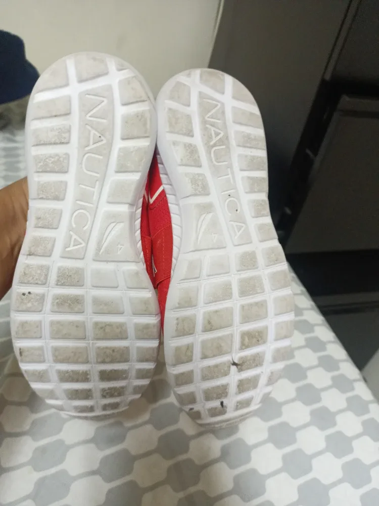 Nautica Red Slip-on Sneakers Size 4 image indicator(3)