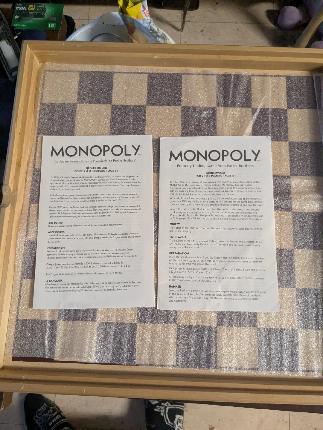 Parker Brothers Wooden Chest Monopoly/Clue +6 Games image indicator(7)