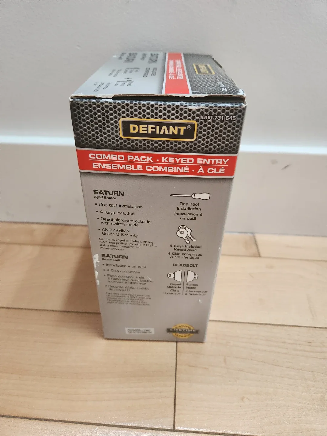 Defiant Saturn Aged Bronze Combo Pack - Keyed Entry image indicator(4)