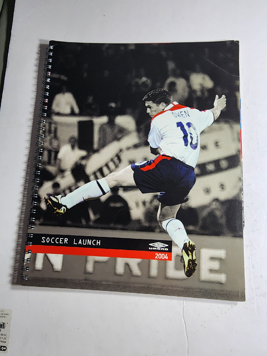 Umbro Soccer Launch 2004 Spiral Notebook