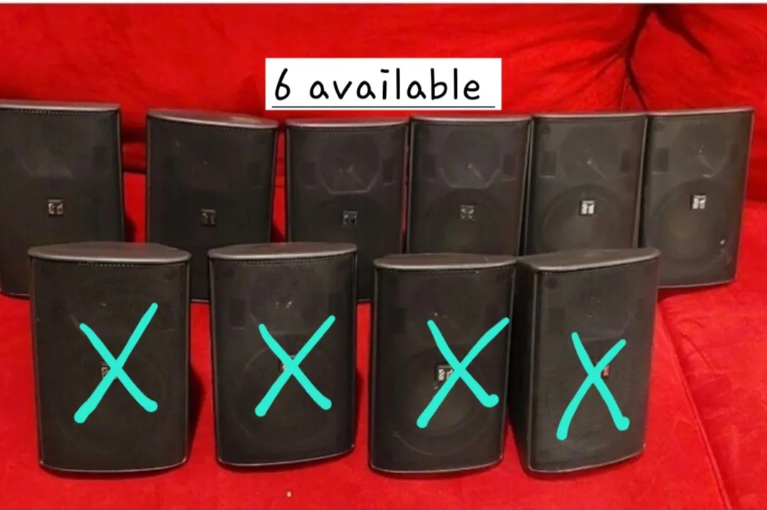 TOA F-1000BT Wide-dispersion Speakers in black