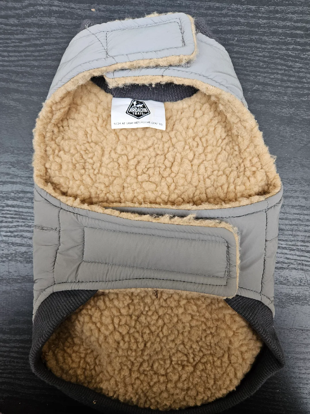 Arcadia Trail Gray Dog Jacket - Size Small image indicator(3)